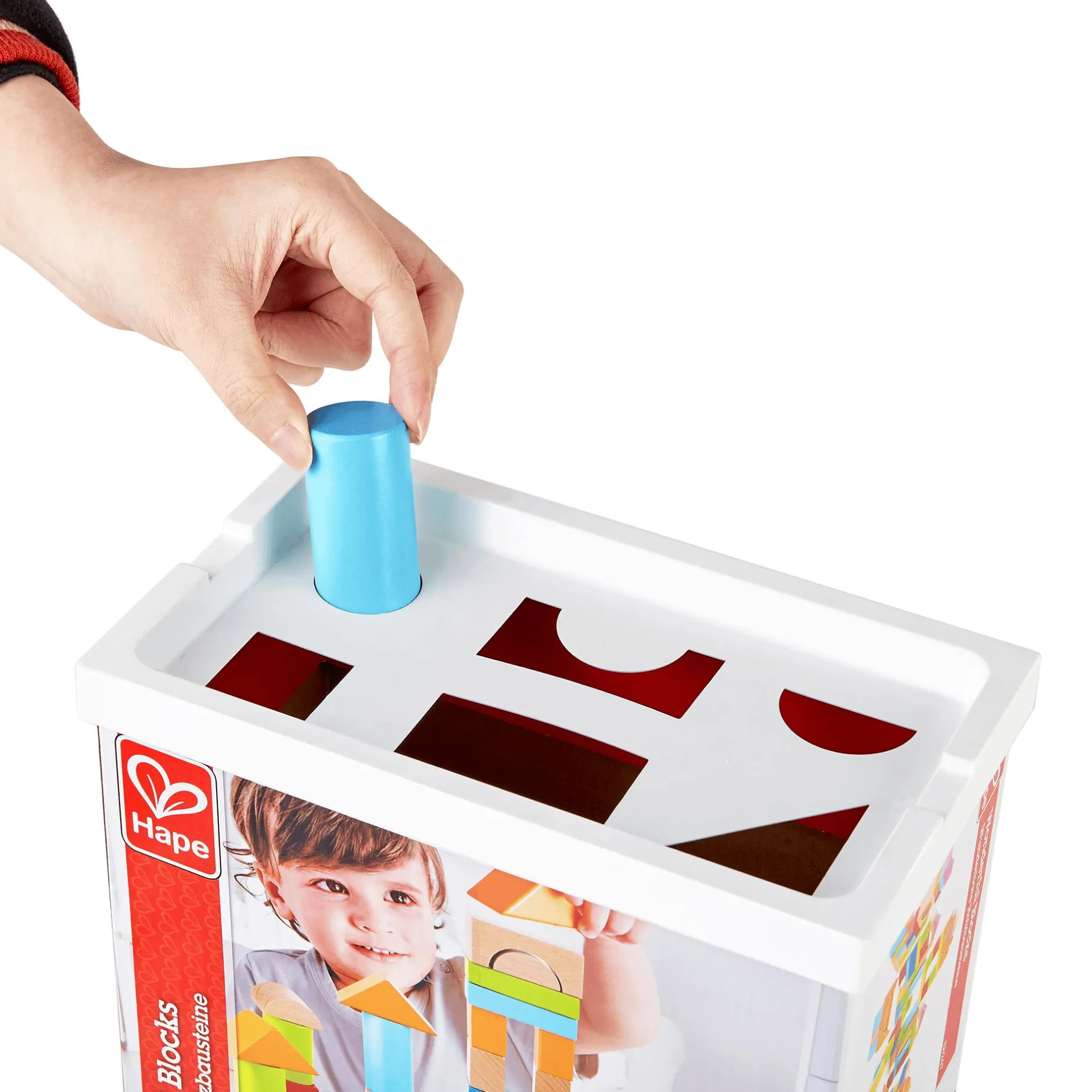 Hape 100 Bausteine aus Holz*Kinder Lernspielzeug|Konstruktionsspielzeug