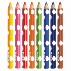DJECO 8 dicke Buntstifte*Kinder Malen & Kneten