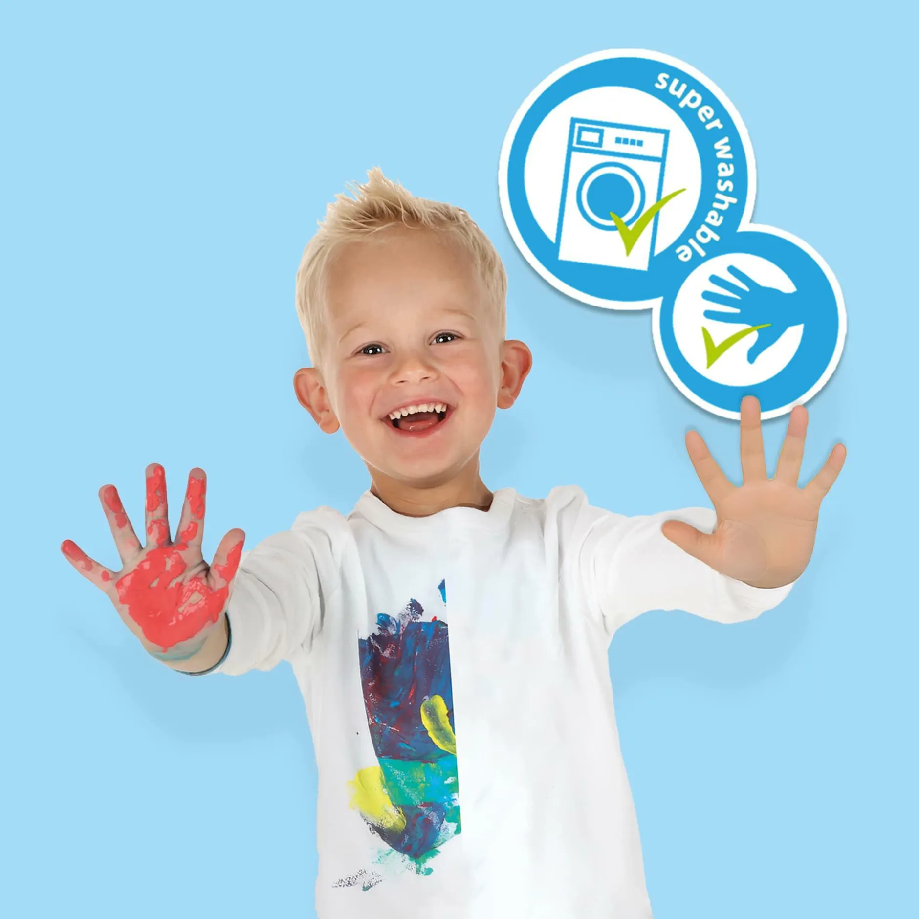 SES CREATIVE 4 Eco Fingerfarben*Kinder Malen & Kneten
