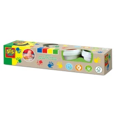 SES CREATIVE 4 Eco Fingerfarben*Kinder Malen & Kneten