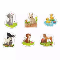 HABA 6 erste Puzzles – Tierkinder*Kinder Lernspielzeug|Spielzeug Ab 2 Jahre