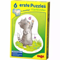HABA 6 erste Puzzles – Tierkinder*Kinder Lernspielzeug|Spielzeug Ab 2 Jahre