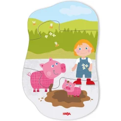 HABA 6 erste Puzzles Bauernhof*Kinder Lernspielzeug|Spielzeug Ab 2 Jahre