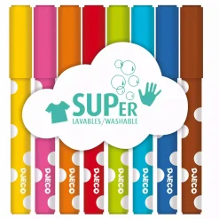 DJECO 8 Filzstifte*Kinder Malen & Kneten