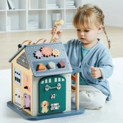 TOPBRIGHT ACTIVITY HAUS 12-in-1*Kinder Lernspielzeug|Holzspielzeug