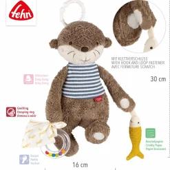 fehn Activity-Otter Theo* Knisterspielzeug & Knistertücher|Rasseln & Greiflinge