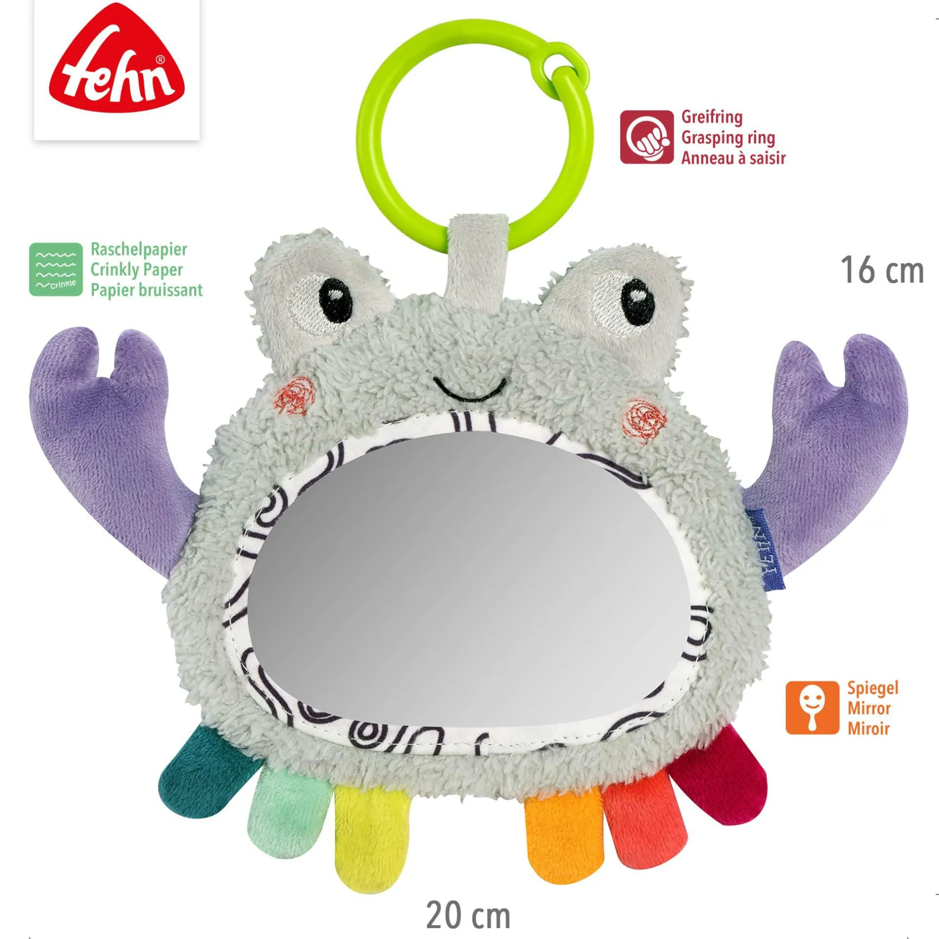 fehn Activity-Spiegel Krabbe*Kinder Kinderwagen Zubehör