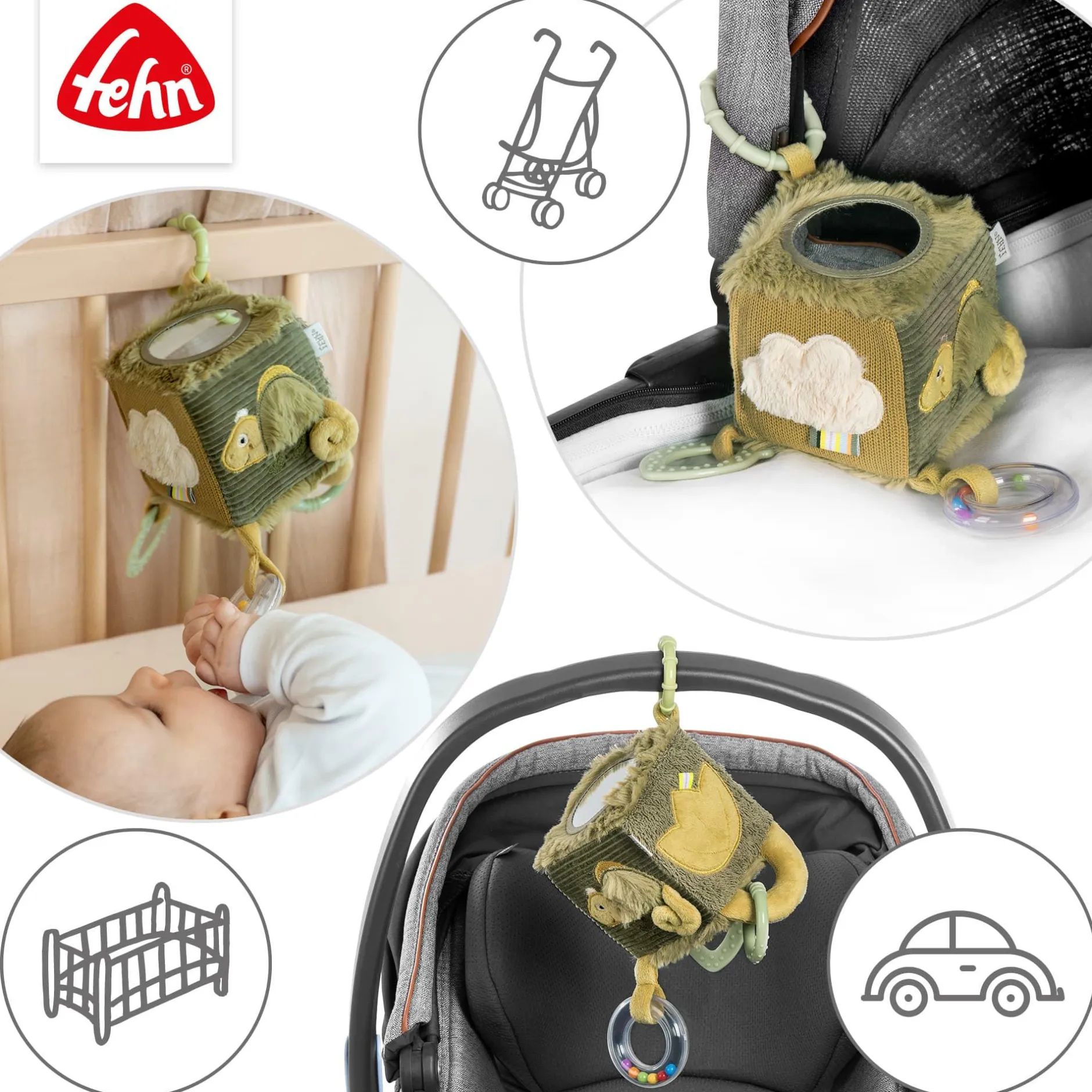 fehn Activity-Würfel Chamäleon* Spielwürfel|Kuscheltiere