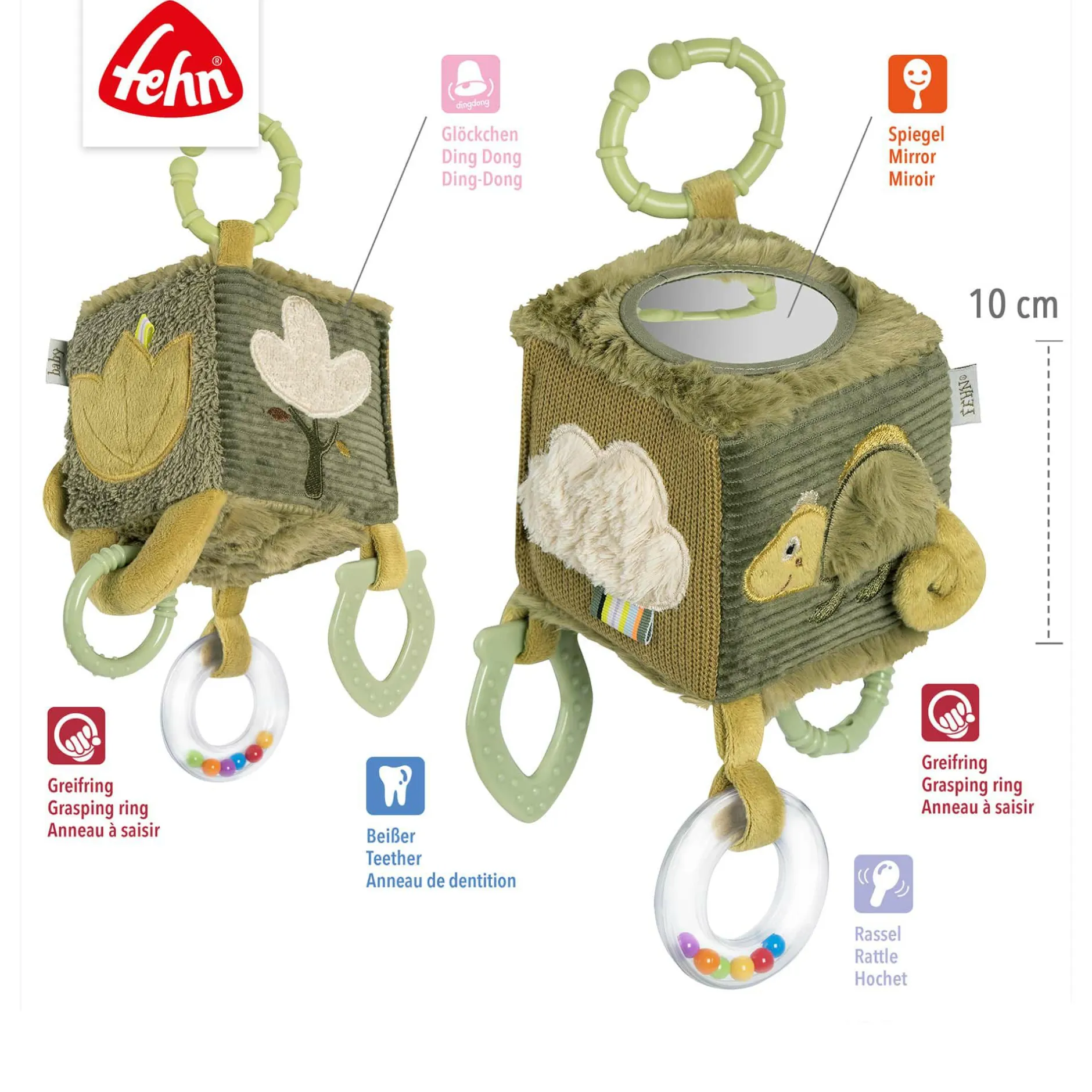 fehn Activity-Würfel Chamäleon* Spielwürfel|Kuscheltiere