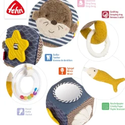 fehn Activity-Würfel Otter Theo* Rasseln & Greiflinge