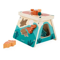 Janod Aktivitäten-Würfel Dino*Kinder Lernspielzeug|Holzspielzeug