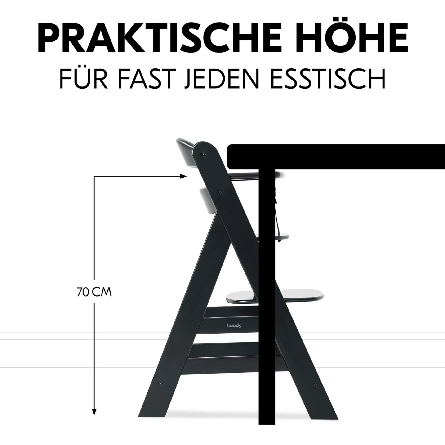 hauck Alpha+ Black* Treppenhochstühle