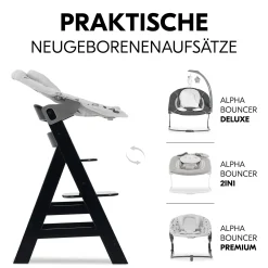 hauck Alpha+ Black* Treppenhochstühle