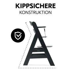 hauck Alpha+ Black* Treppenhochstühle