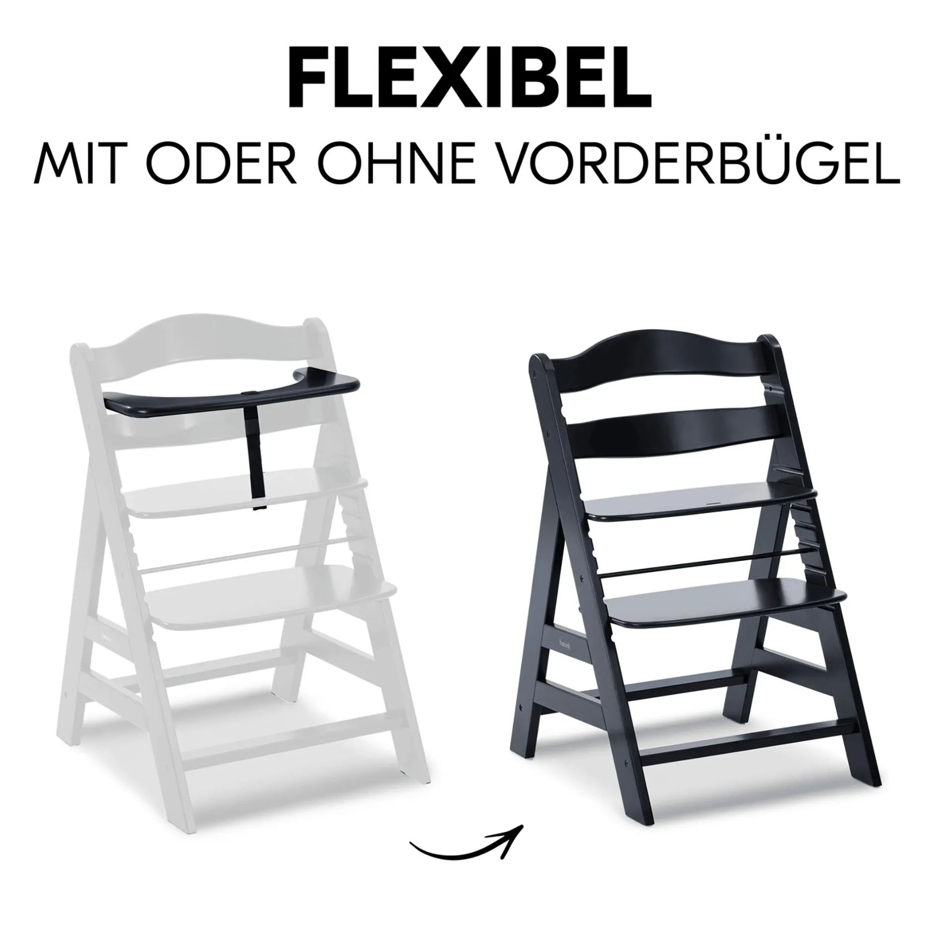 hauck Alpha+ Black* Treppenhochstühle