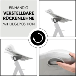 hauck Alpha Bouncer Premium Light grey* Hochstuhl Zubehör|Wippen