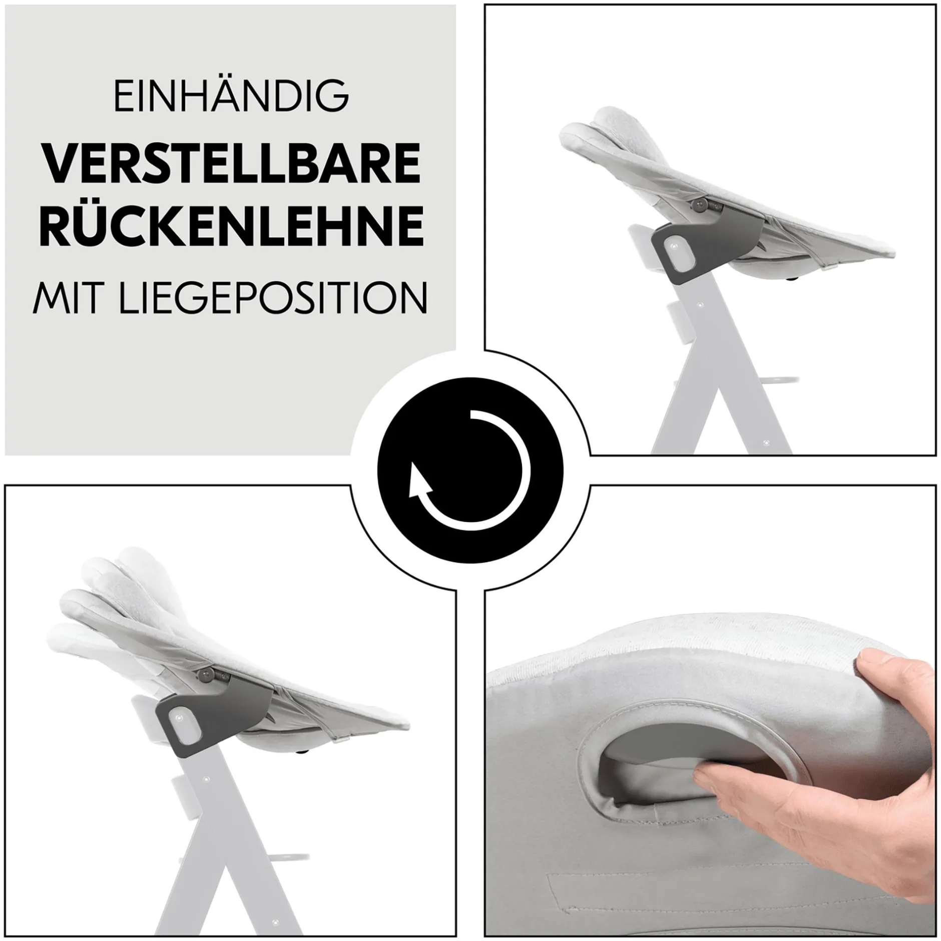 hauck Alpha Bouncer Premium Light grey* Hochstuhl Zubehör|Wippen
