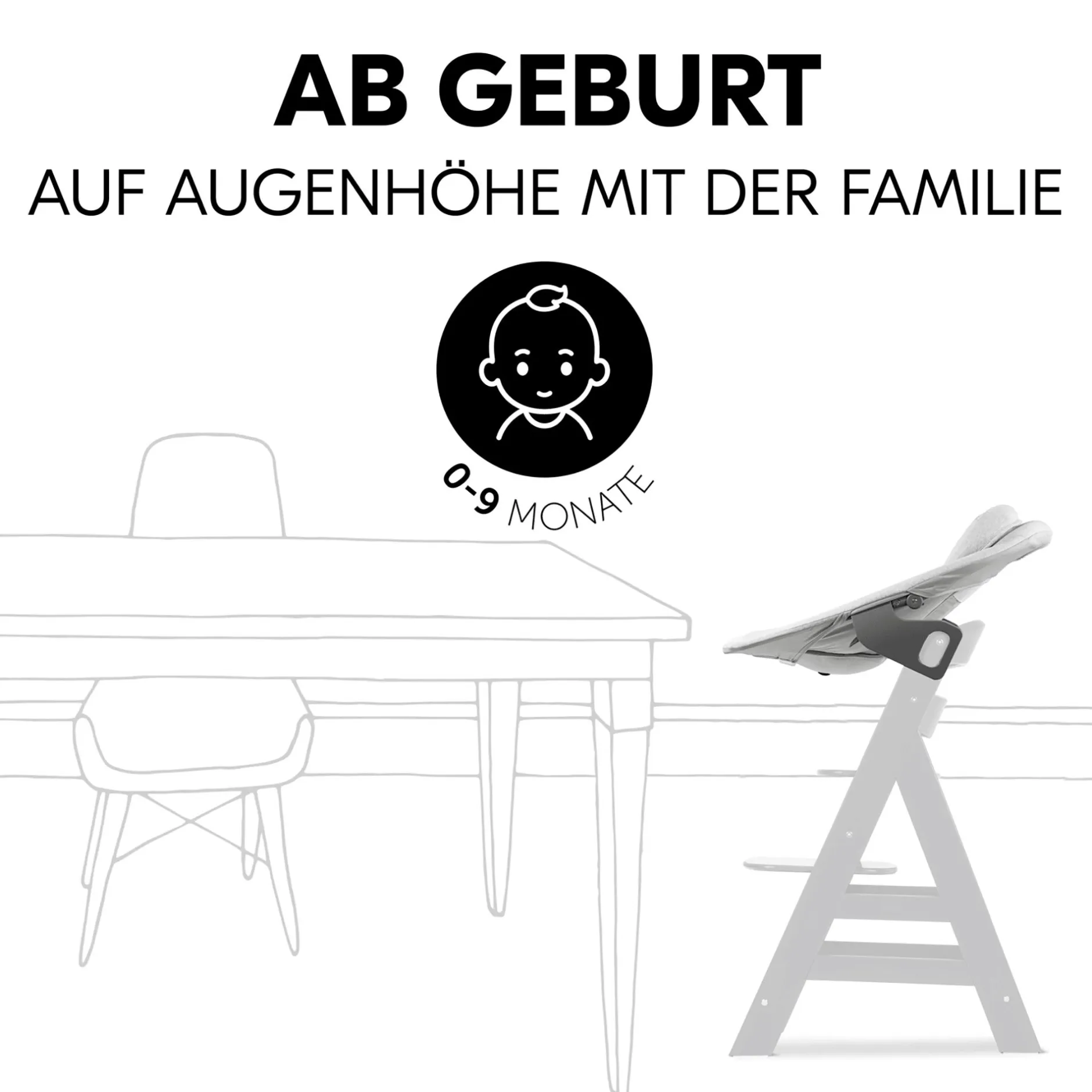 hauck Alpha Bouncer Premium Light grey* Hochstuhl Zubehör|Wippen