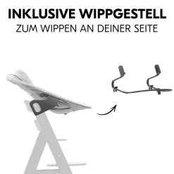hauck Alpha Bouncer Premium Light grey* Hochstuhl Zubehör|Wippen