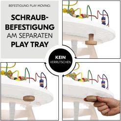 hauck Alpha Play Moving Water Animals Holzaufsatz*Kinder Hochstuhl Zubehör|Holzspielzeug