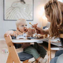 hauck Alpha Play Music Set Zebra inkl. Play Tray White* Hochstuhl Zubehör