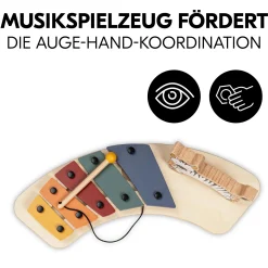 hauck Alpha Play Music Set Zebra inkl. Play Tray White* Hochstuhl Zubehör