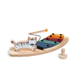 hauck Alpha Play Music Zebra Holzaufsatz*Kinder Hochstuhl Zubehör|Lernspielzeug