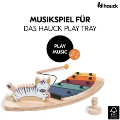 hauck Alpha Play Music Zebra Holzaufsatz*Kinder Hochstuhl Zubehör|Lernspielzeug
