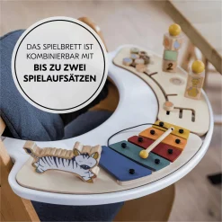 hauck Alpha Play Music Zebra Holzaufsatz*Kinder Hochstuhl Zubehör|Lernspielzeug