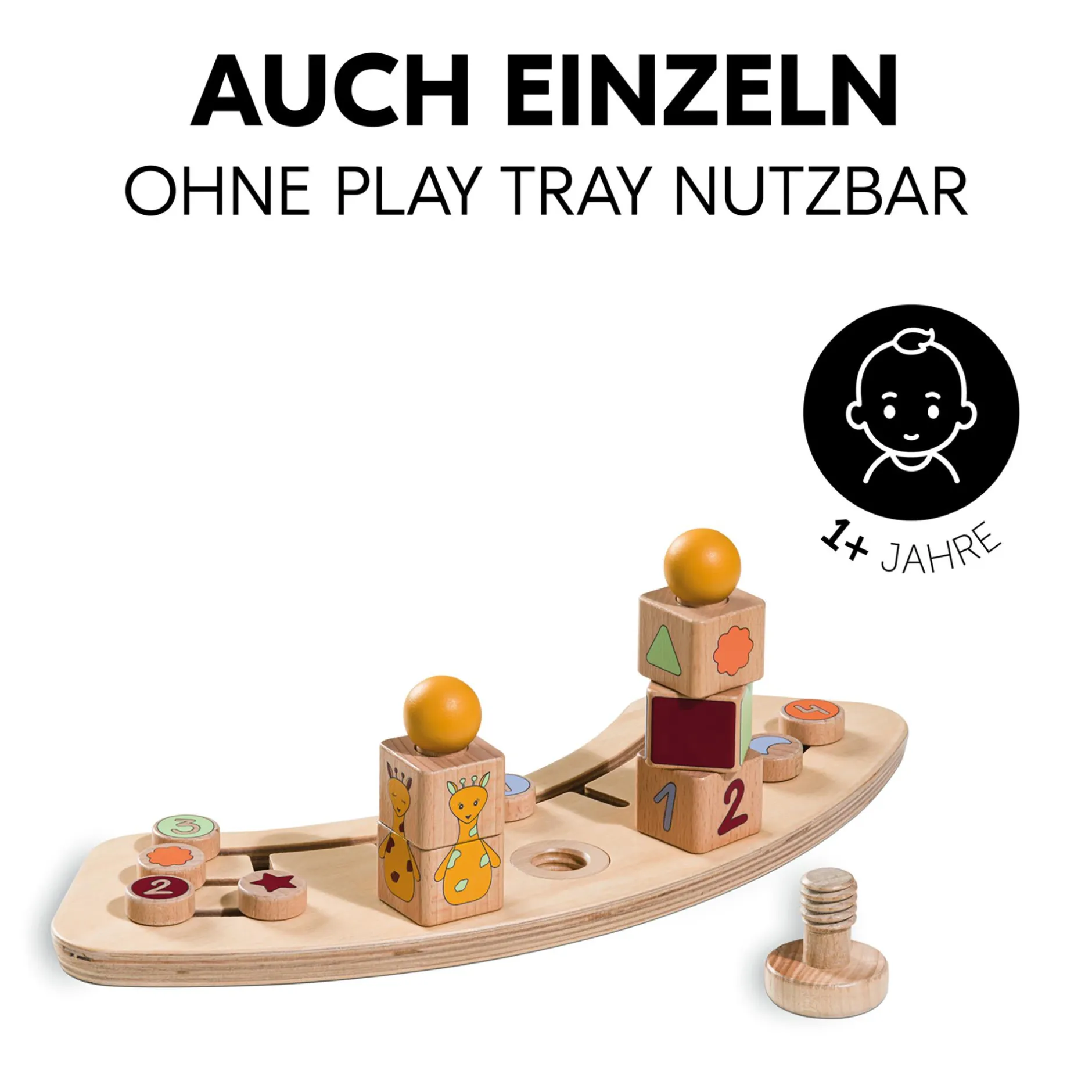 hauck Alpha Play Sorting Giraffe Holzaufsatz*Kinder Hochstuhl Zubehör|Lernspielzeug