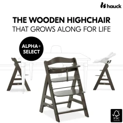hauck Alpha+ Select Charcoal* Treppenhochstühle