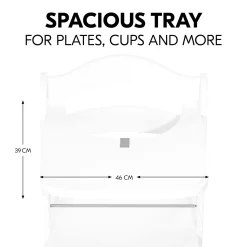 hauck Alpha Wooden Tray White* Hochstuhl Zubehör