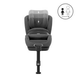 cybex PLATINUM Anoris T2 i-Size Plus Mirage Grey*Kinder Kindersitze Isofix|Kindersitze 9-18 Kg, Gruppe 1
