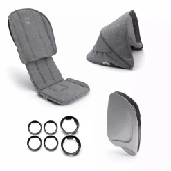 bugaboo Ant Style-Set Complete Grey Mélange-Grey Mélange*Kinder Kinderwagen Zubehör