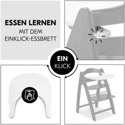 hauck Arketa Beech Blackwashed* Treppenhochstühle