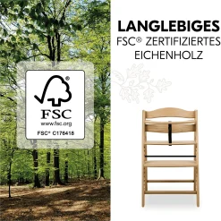 hauck Arketa Oak* Treppenhochstühle