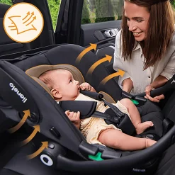 lionelo Astrid i-Size Black Grey*Kinder Babyschalen 0-13 Kg, Gruppe 0+