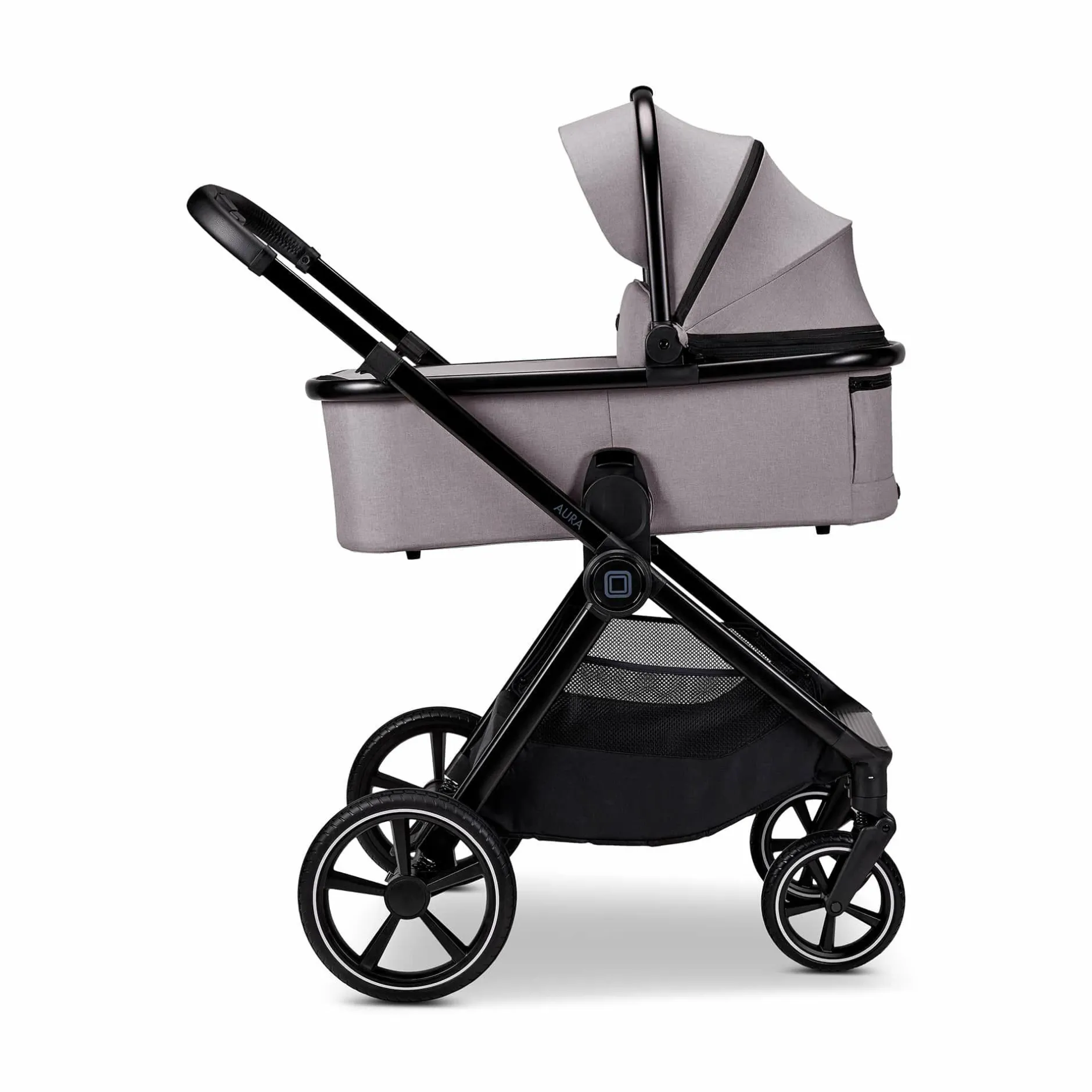 MOON AURA 2 in 1 Kombi-Kinderwagen Stone mit Babyschale Cosmo 2.0*Kinder Kinderwagen Komplettsets