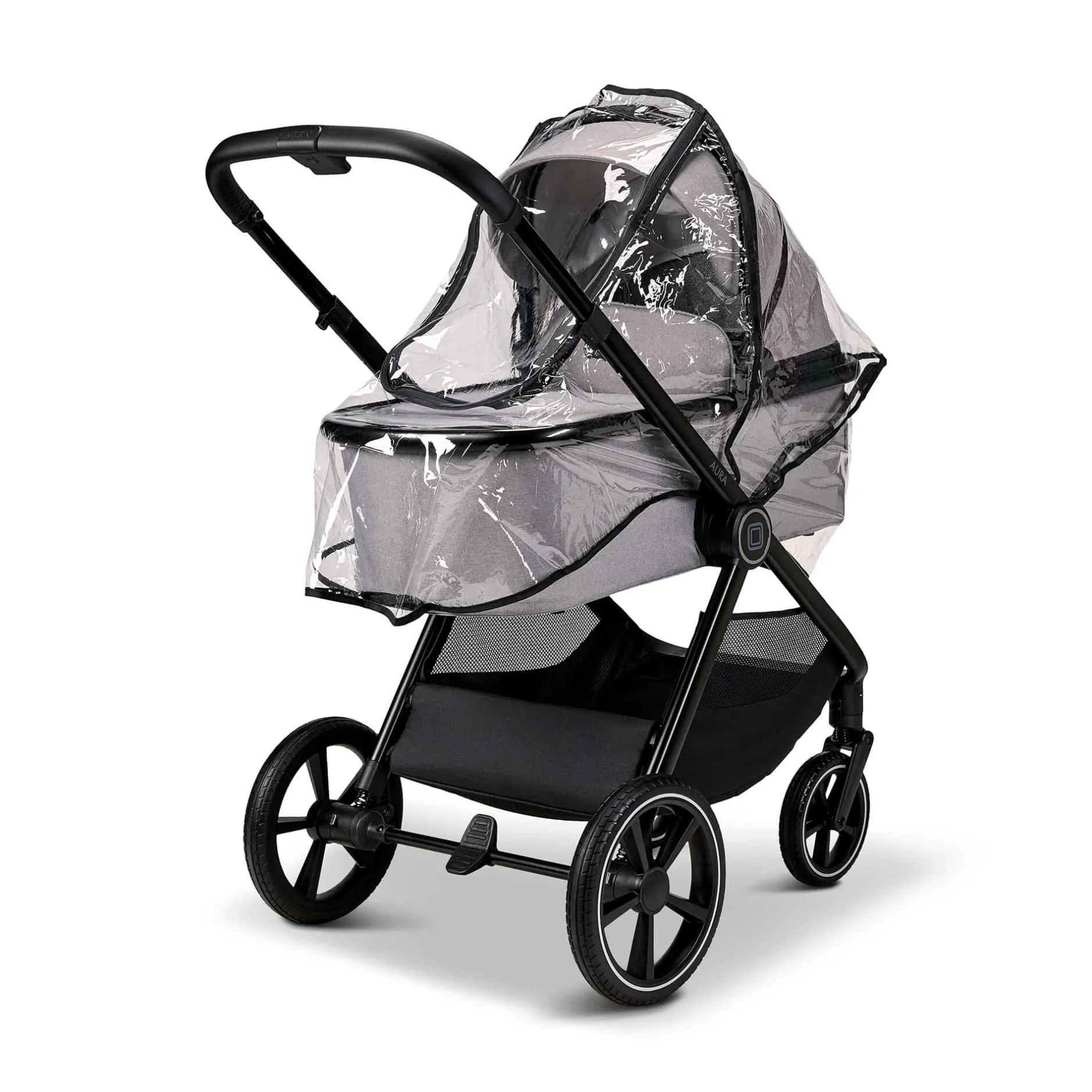 MOON AURA 2 in 1 Kombi-Kinderwagen Stone mit Babyschale Cosmo 2.0*Kinder Kinderwagen Komplettsets
