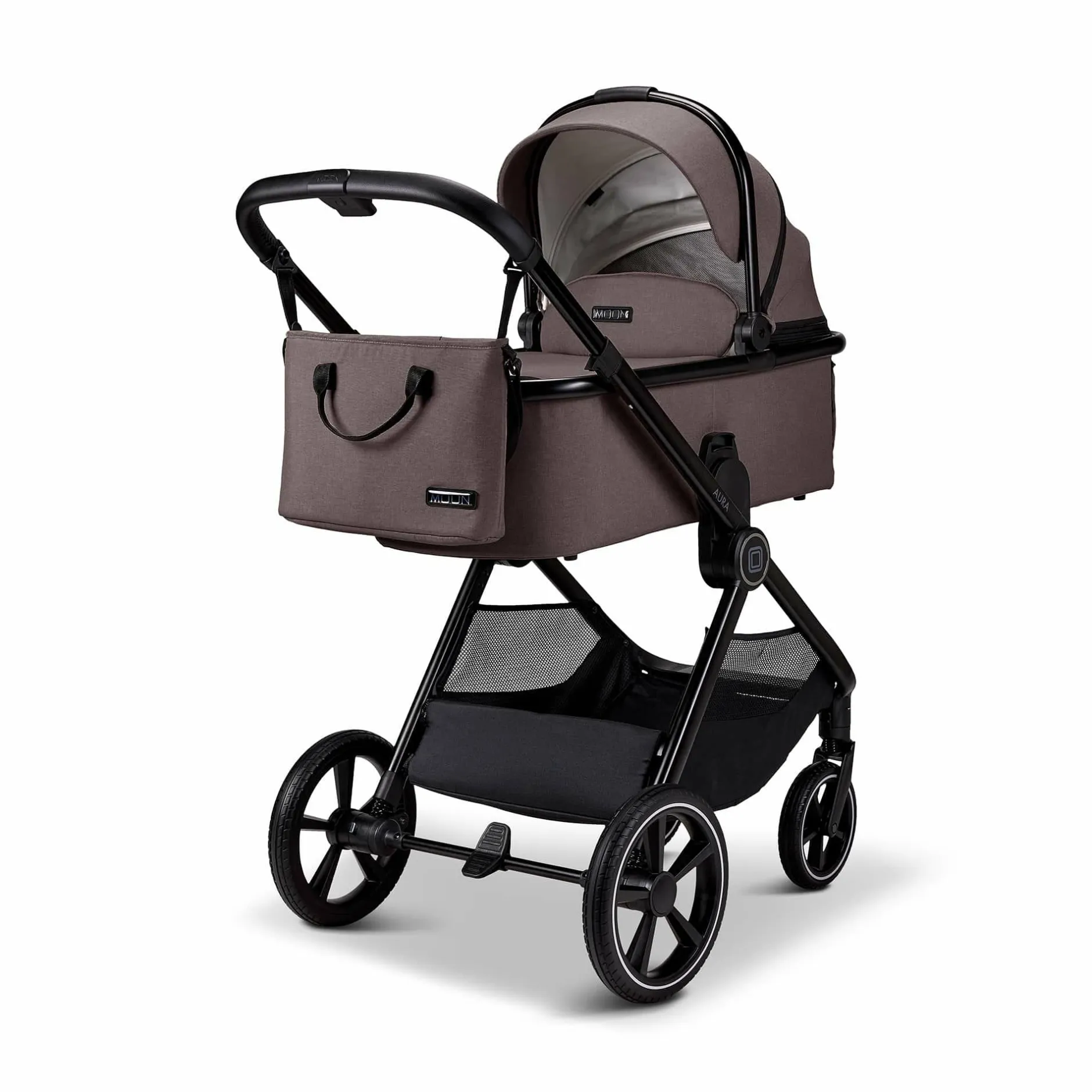 MOON AURA 2 in 1 Kombi-Kinderwagen Tonka mit Babyschale Cosmo 2.0*Kinder Kinderwagen Komplettsets