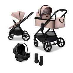 MOON AURA 2 in 1 Kombi-Kinderwagen Sand mit Babyschale Cosmo 2.0*Kinder Kinderwagen Komplettsets