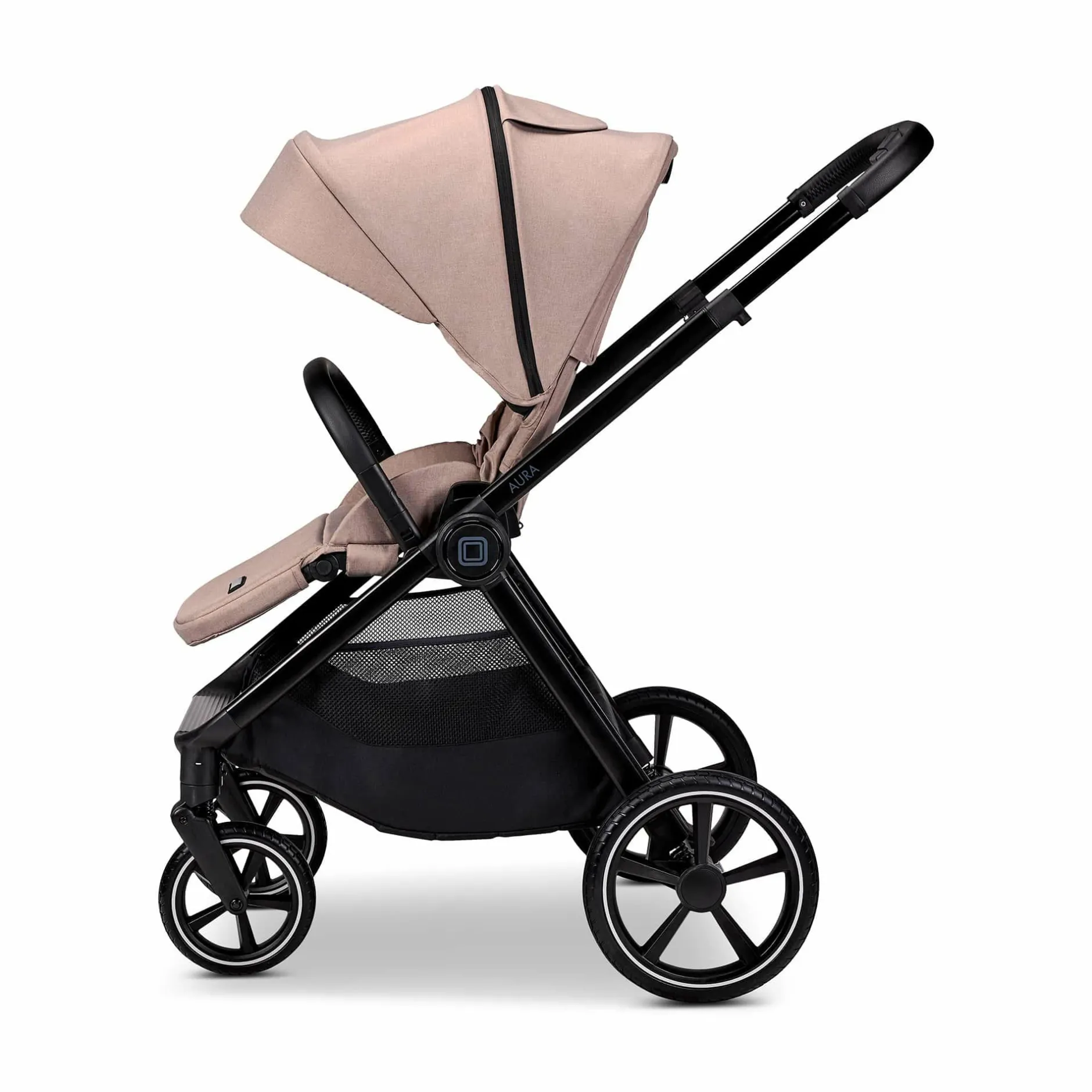 MOON AURA 2 in 1 Kombi-Kinderwagen Sand mit Babyschale Cosmo 2.0*Kinder Kinderwagen Komplettsets