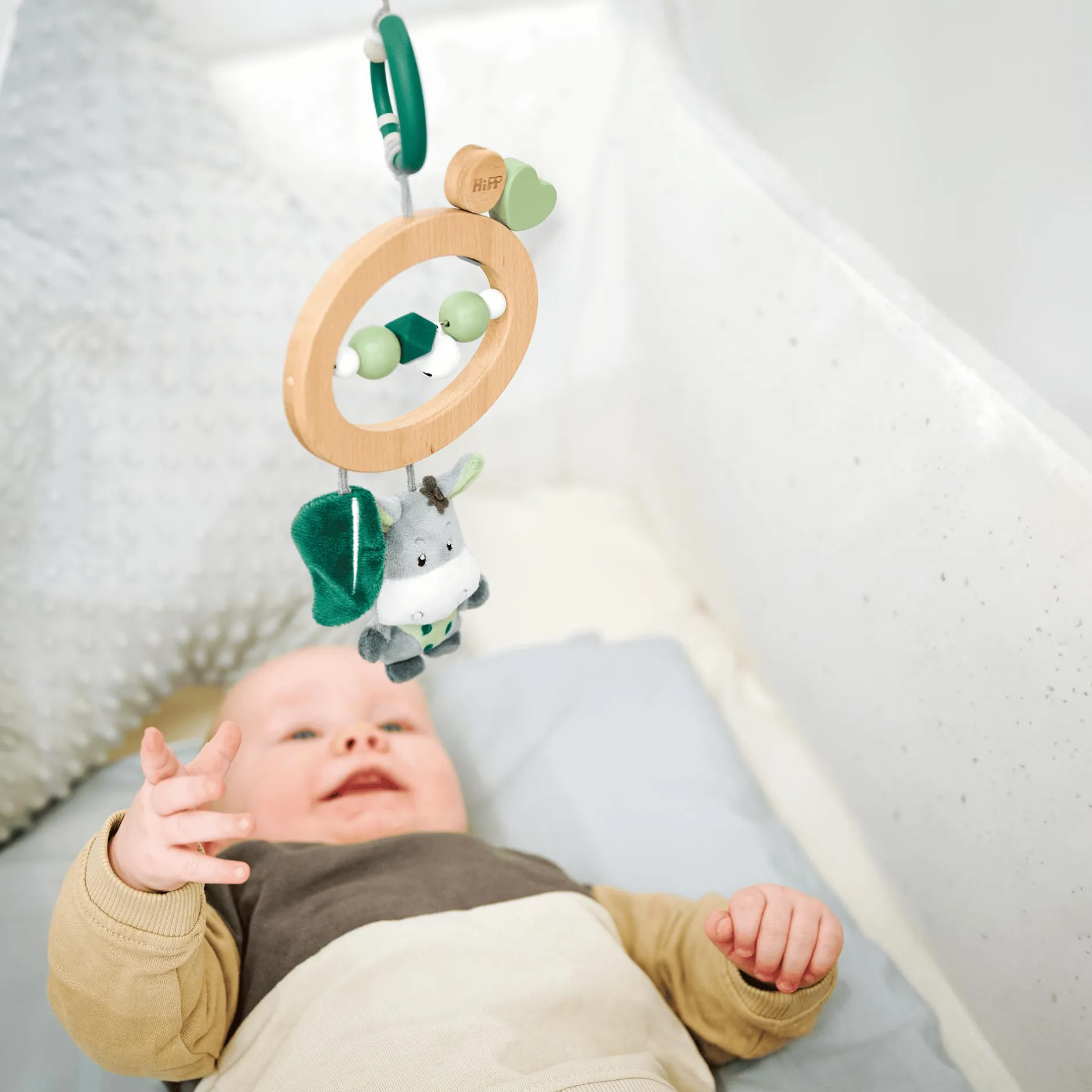 Eichhorn Baby HIPP Hängemobile Esel*Kinder Holzspielzeug|Mobilés
