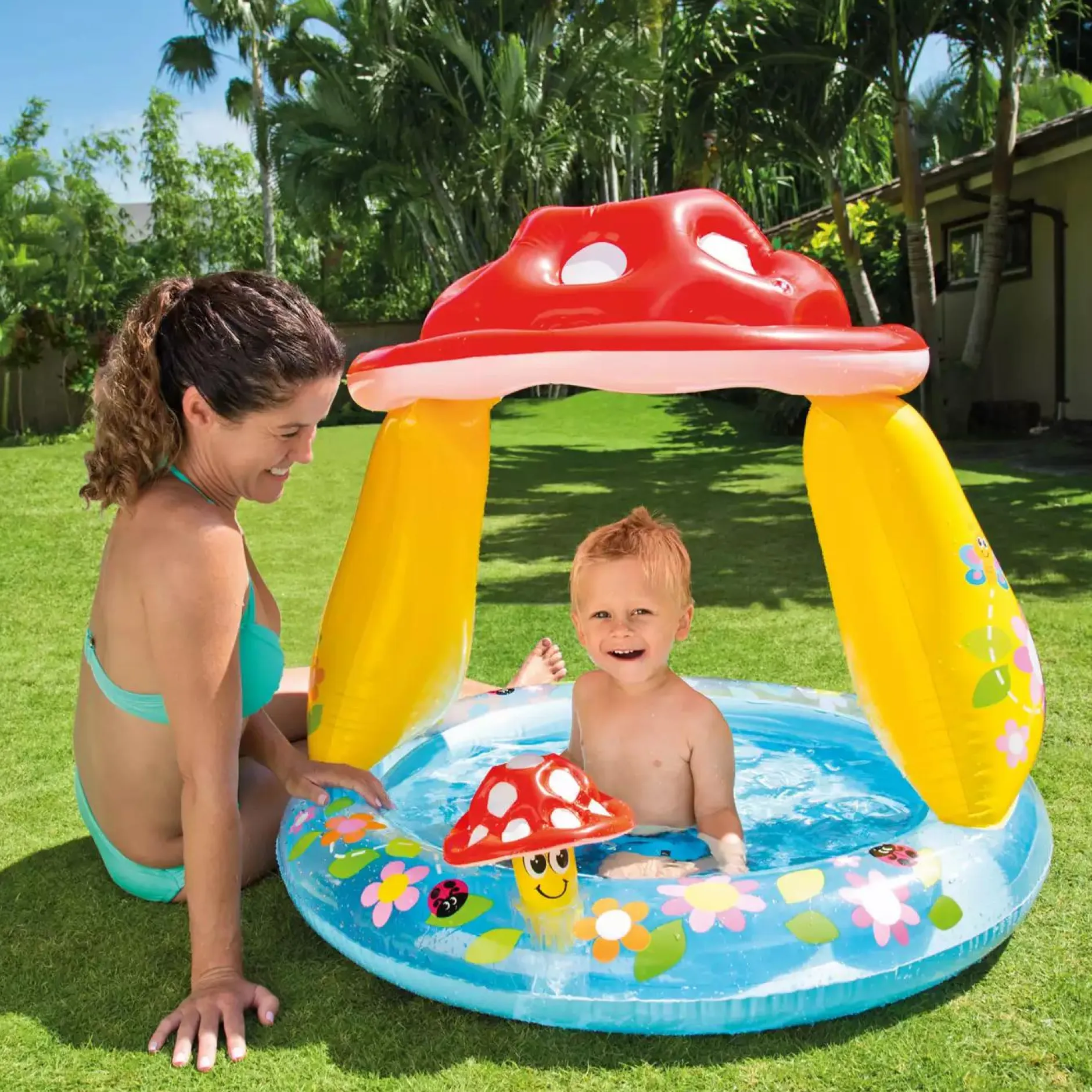 INTEX Baby Pool Pilz 102x89cm* Planschbecken & Zubehör
