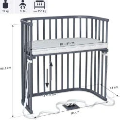 babybay Boxspring schiefer* Babybetten