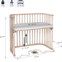 babybay Boxspring XXL natur* Babybetten