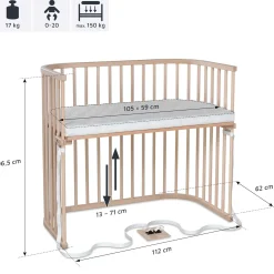 babybay Boxspring XXL natur* Babybetten