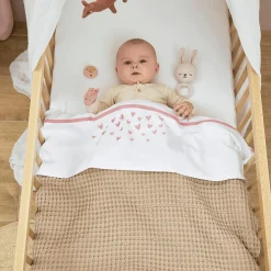 MEYCO Babydecke Waffel Teddy Sand* Bettausstattung