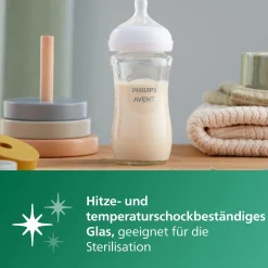 PHILIPS AVENT Babyflasche Glas Natural Response Gr.3 240ml SCY933/01* Flaschen & Sauger