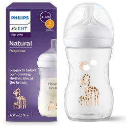 PHILIPS AVENT Babyflasche Natural Response Gr.3 260ml Giraffe SCY903/66* Flaschen & Sauger